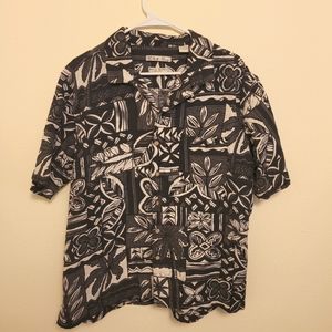 Batik bay silk hawaiian print shirt